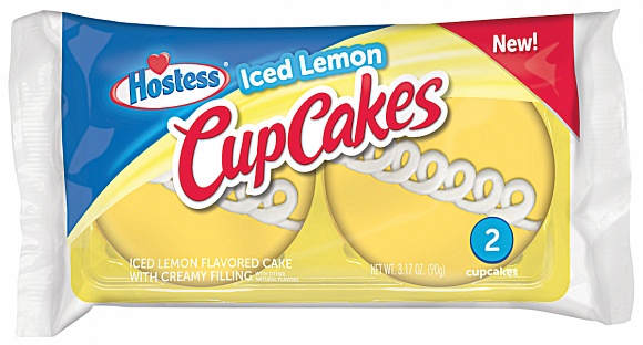 Hostess CupCakes Iced Lemon 2 Pack 90g