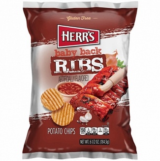 Herrs Baby Back Ribs Chips 170g