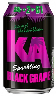 Ka Sparkling Black Grape 330ml