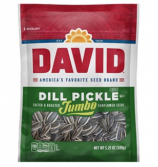 David Jumbo Sunflower Seeds Dill Pickle 149g